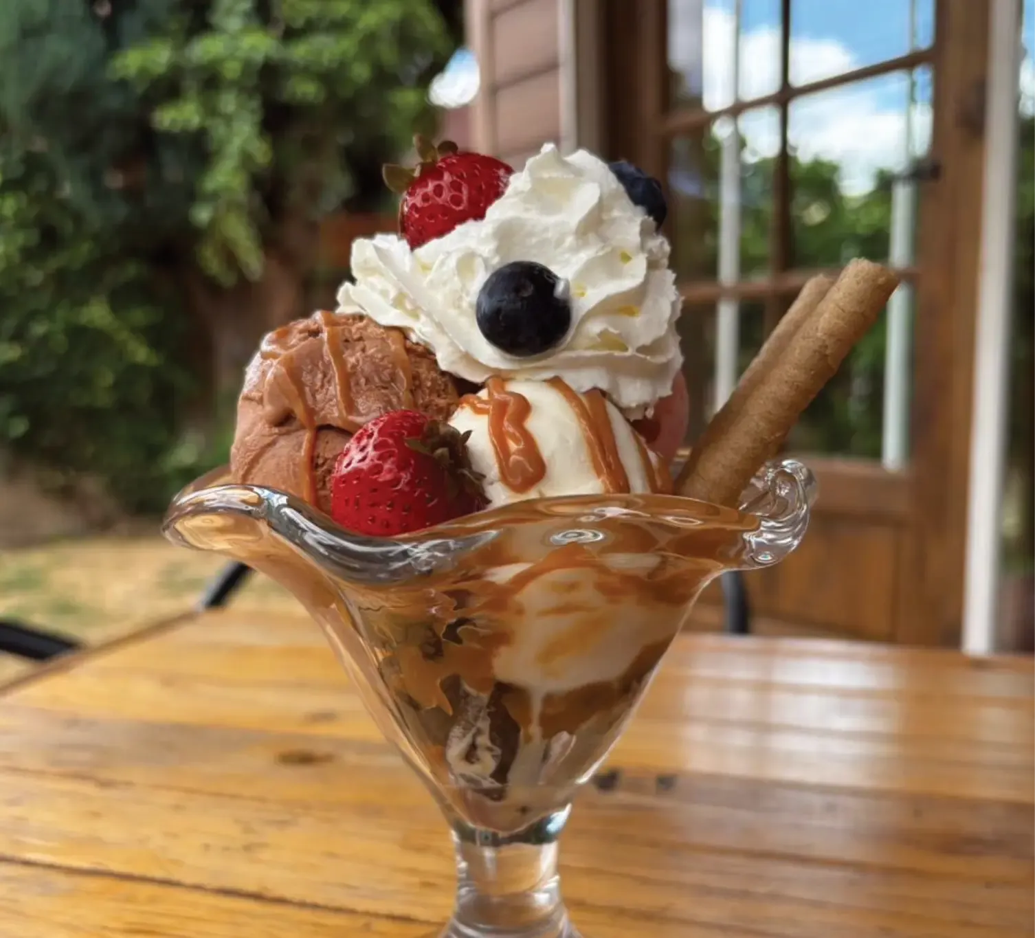 Copa Helado Waffel Haus